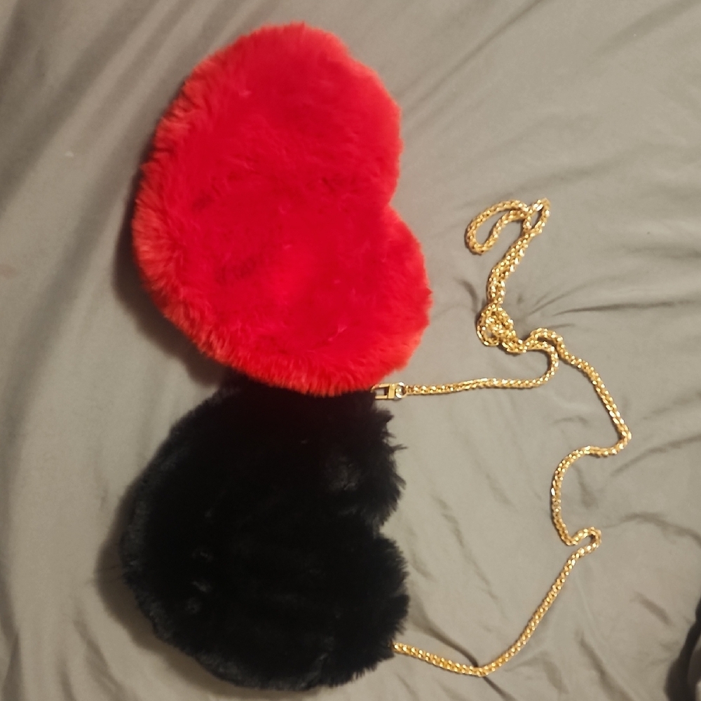 Red and Black Heart Bag